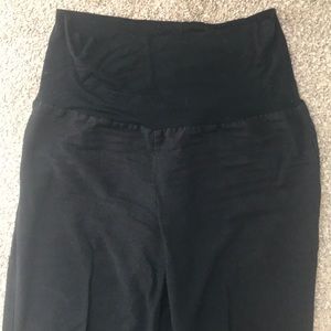 Pink Blush maternity wide leg linen pants